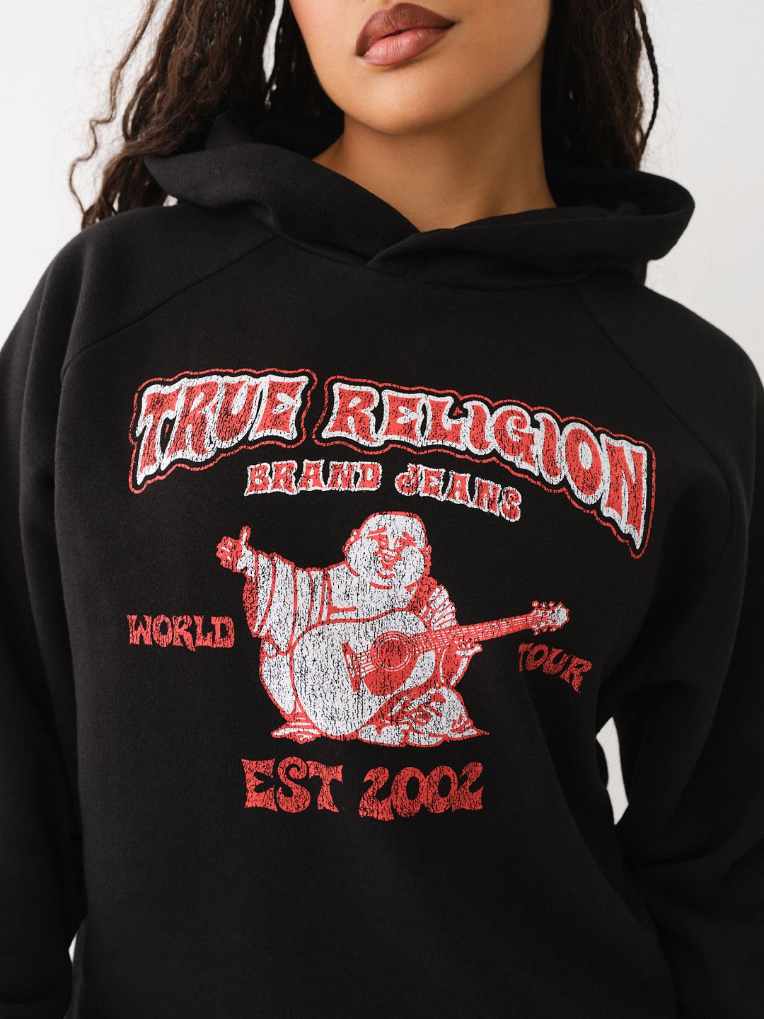 HERITAGE LOGO BOYFRIEND HOODIE True Religion