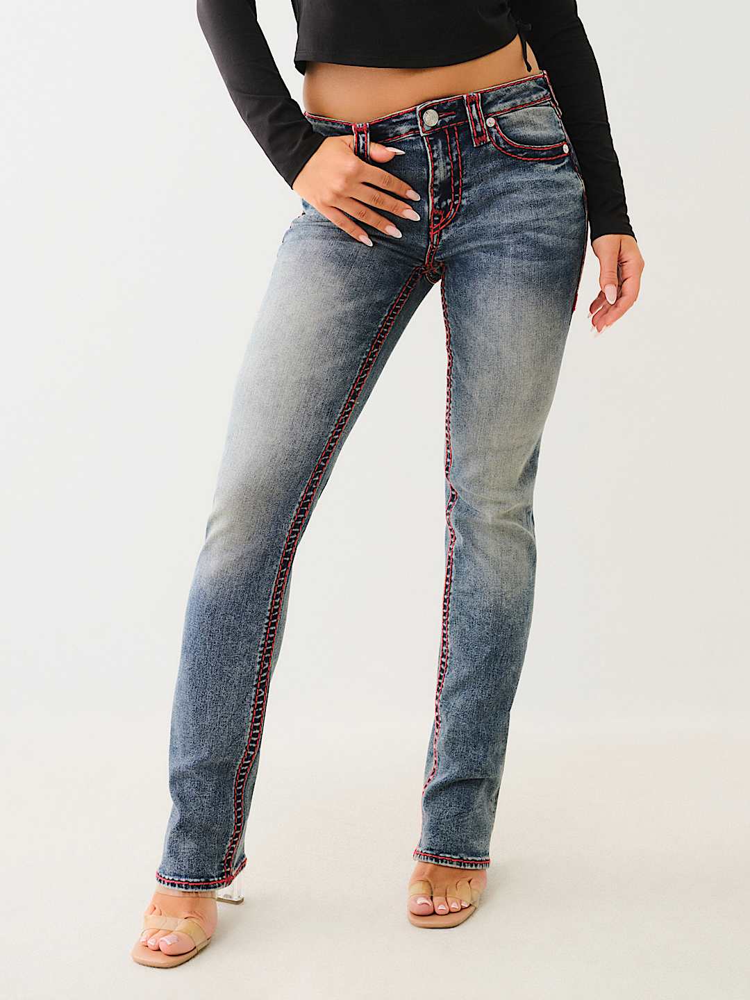 BILLIE SUPER T MID RISE STRAIGHT JEAN