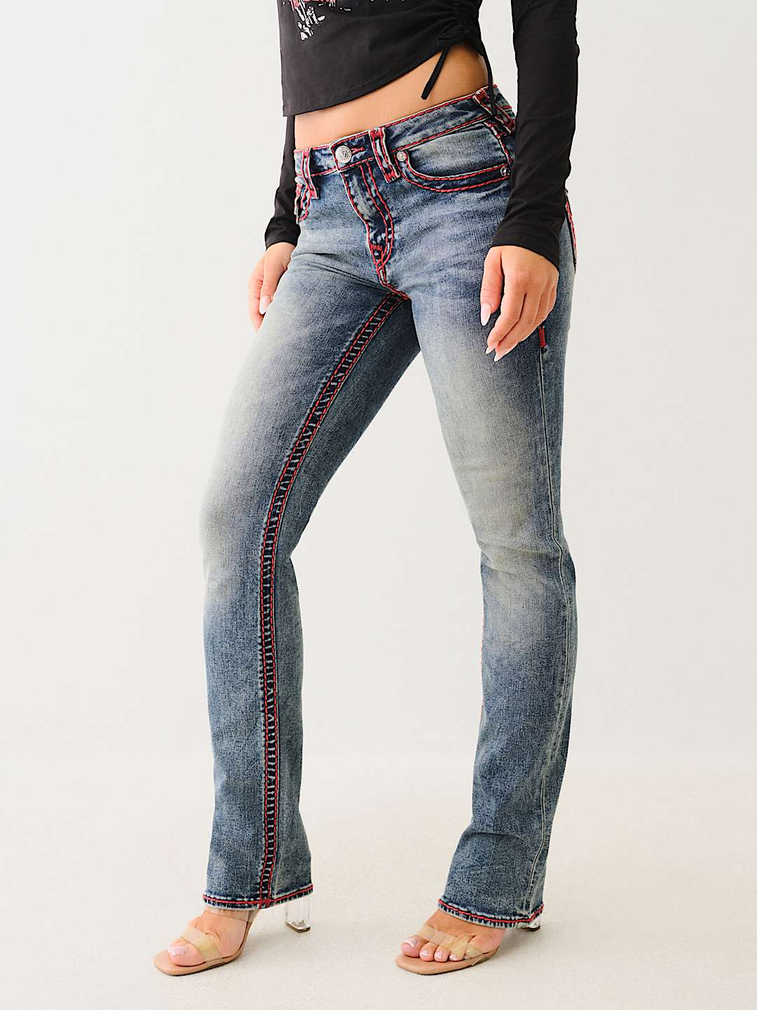 BILLIE SUPER T MID RISE STRAIGHT JEAN