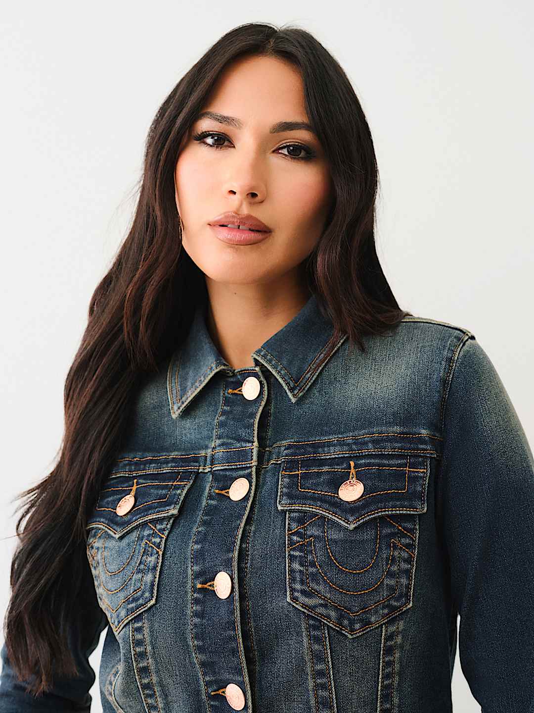 CROP DENIM TRUCKER JACKET