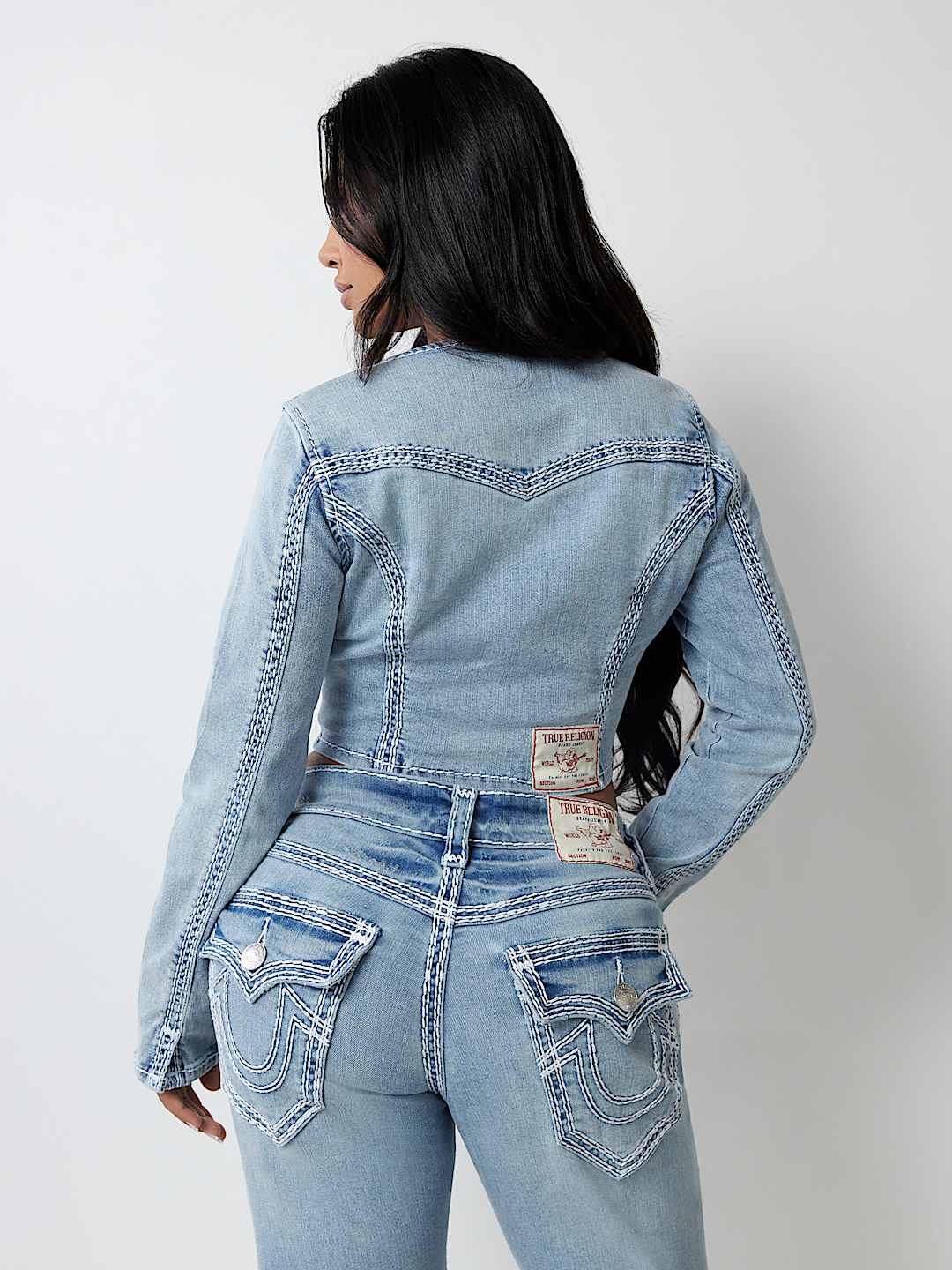 True Religion Brand Jeans World Tour Skinny Flap Natural