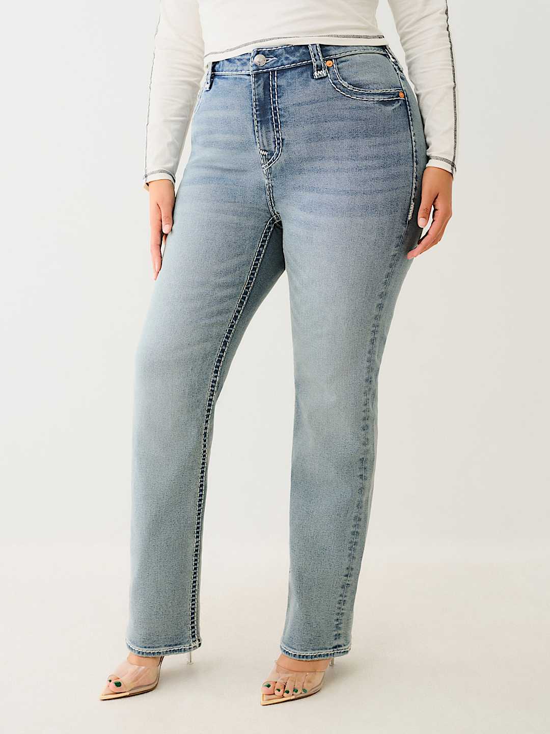 PLUS BILLIE HIGH RISE SUPER T STRAIGHT JEAN