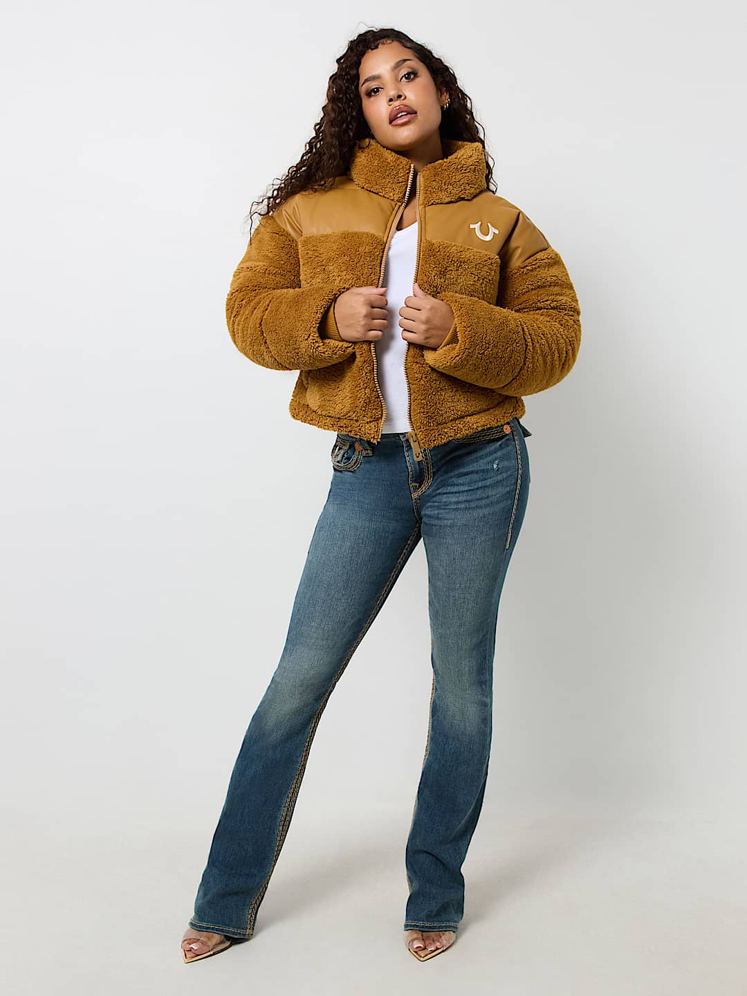 EMBROIDERED SHERPA JACKET, image 3