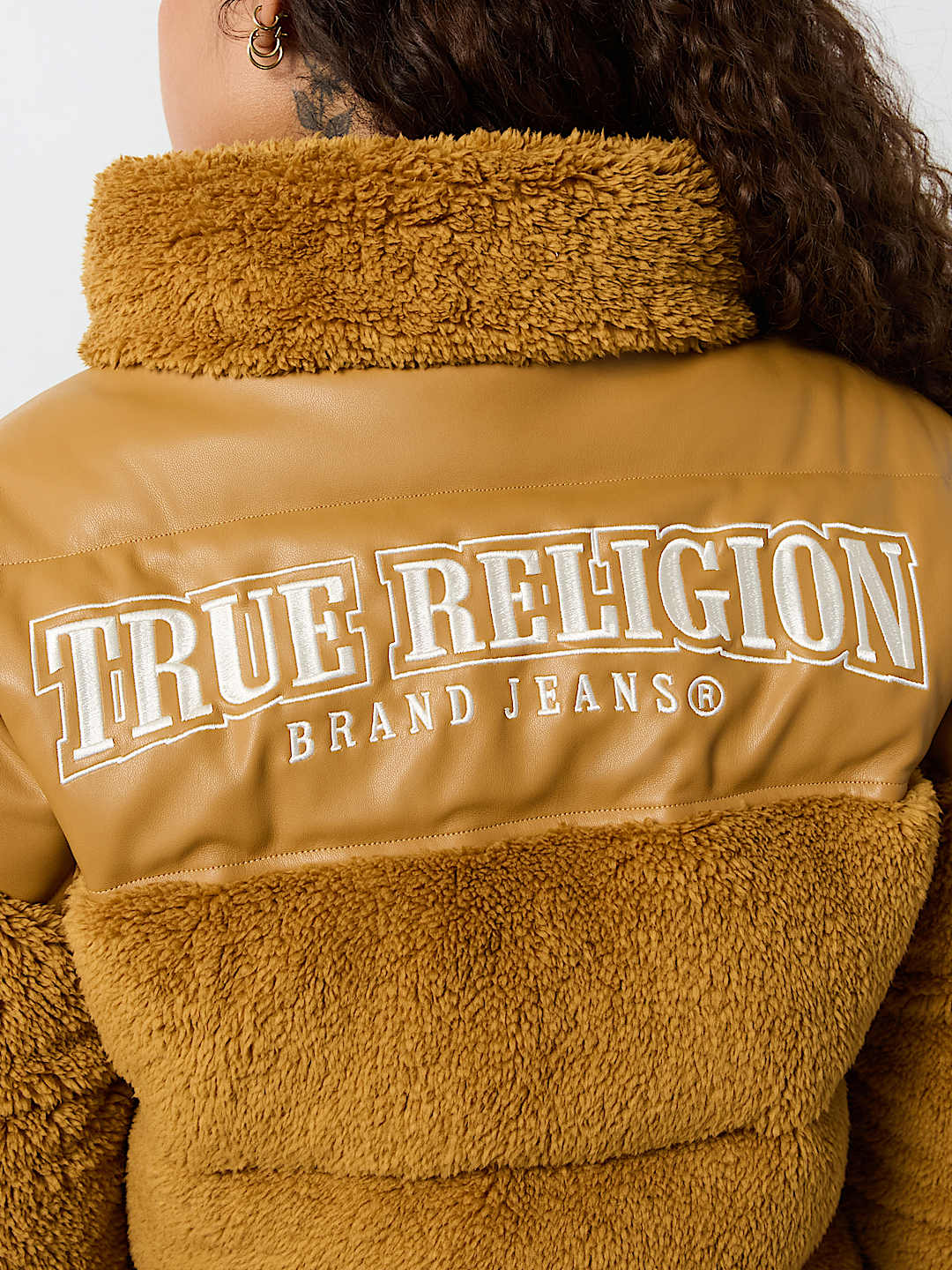 EMBROIDERED SHERPA JACKET, image 1