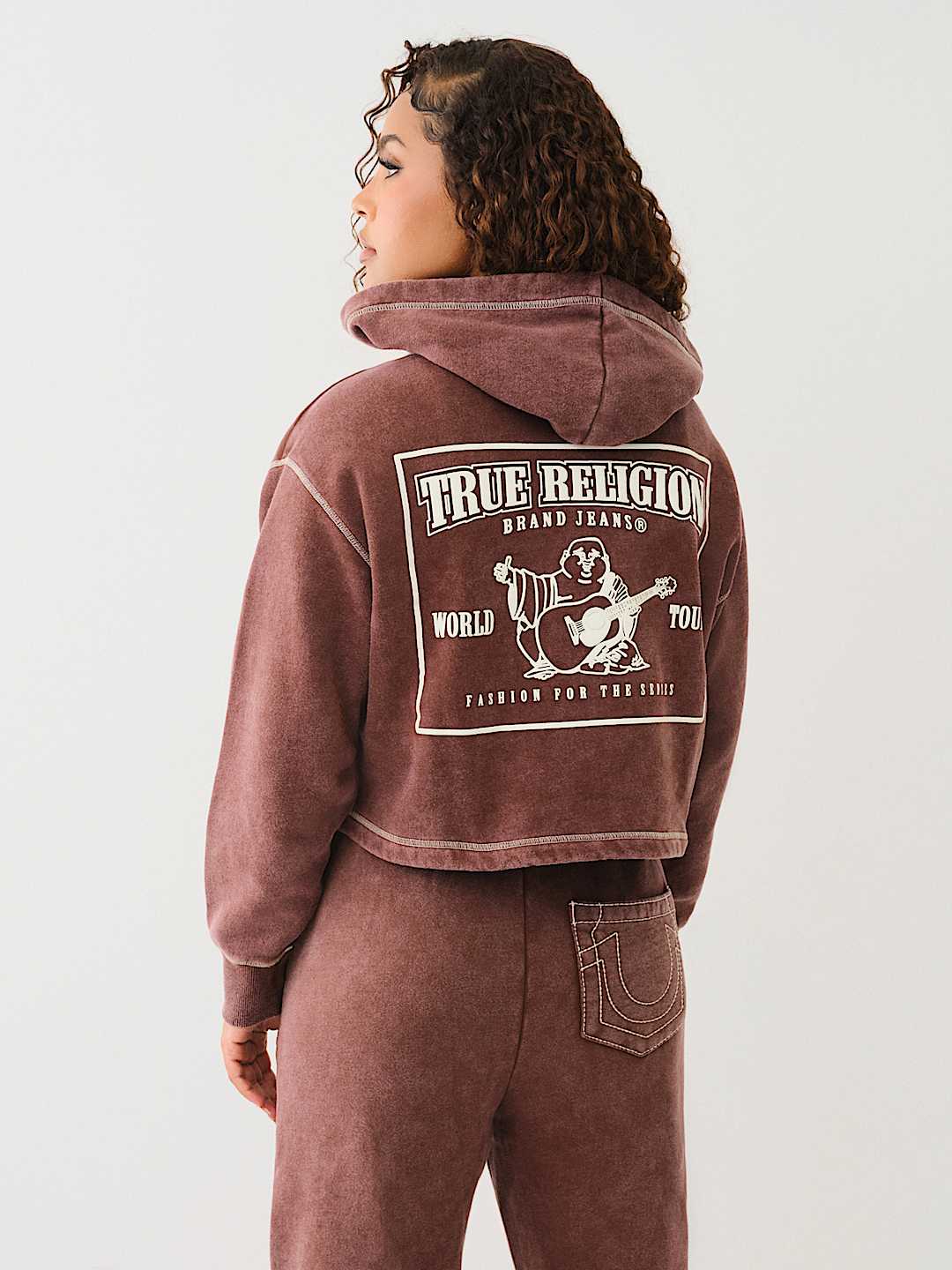 VINTAGE WASH V NOTCH HOODIE True Religion