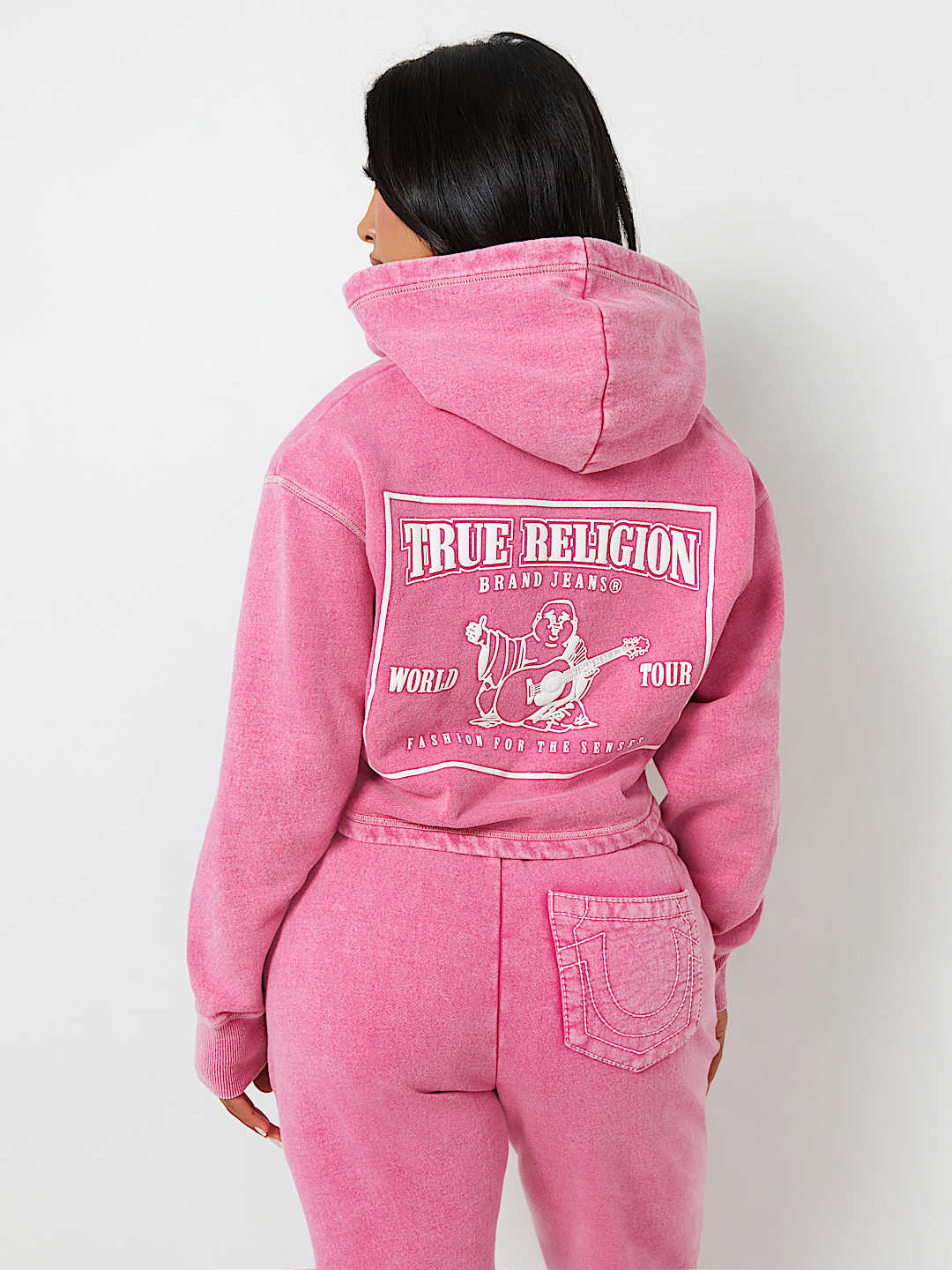 VINTAGE WASH V NOTCH HOODIE