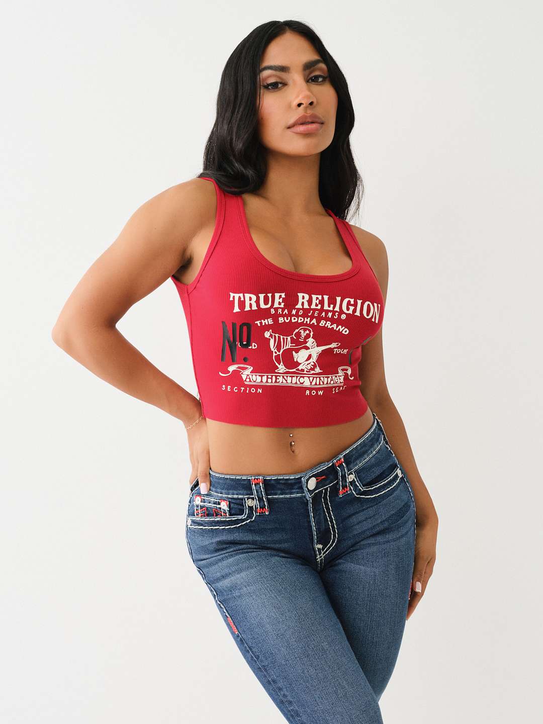 HERITAGE LOGO CROP TANK, image 4