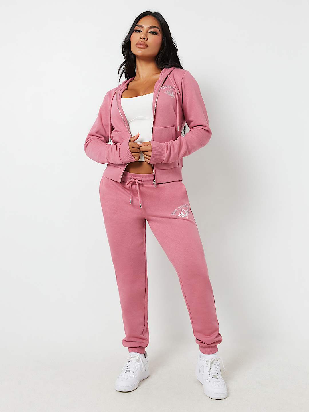 CRYSTAL METALLIC ZIP HOODIE, image 4