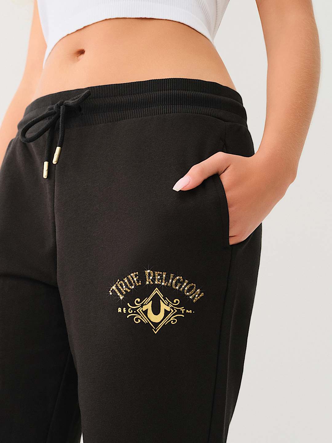 CRYSTAL METALLIC JOGGER Black True Religion