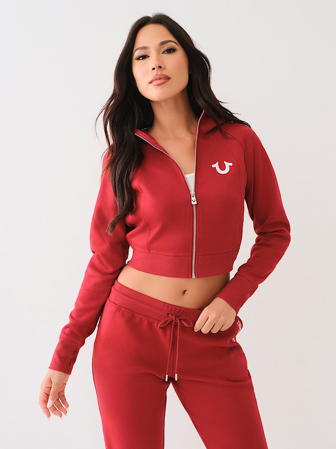 EMBROIDERED LOGO ZIP TRACK JACKET, image 3