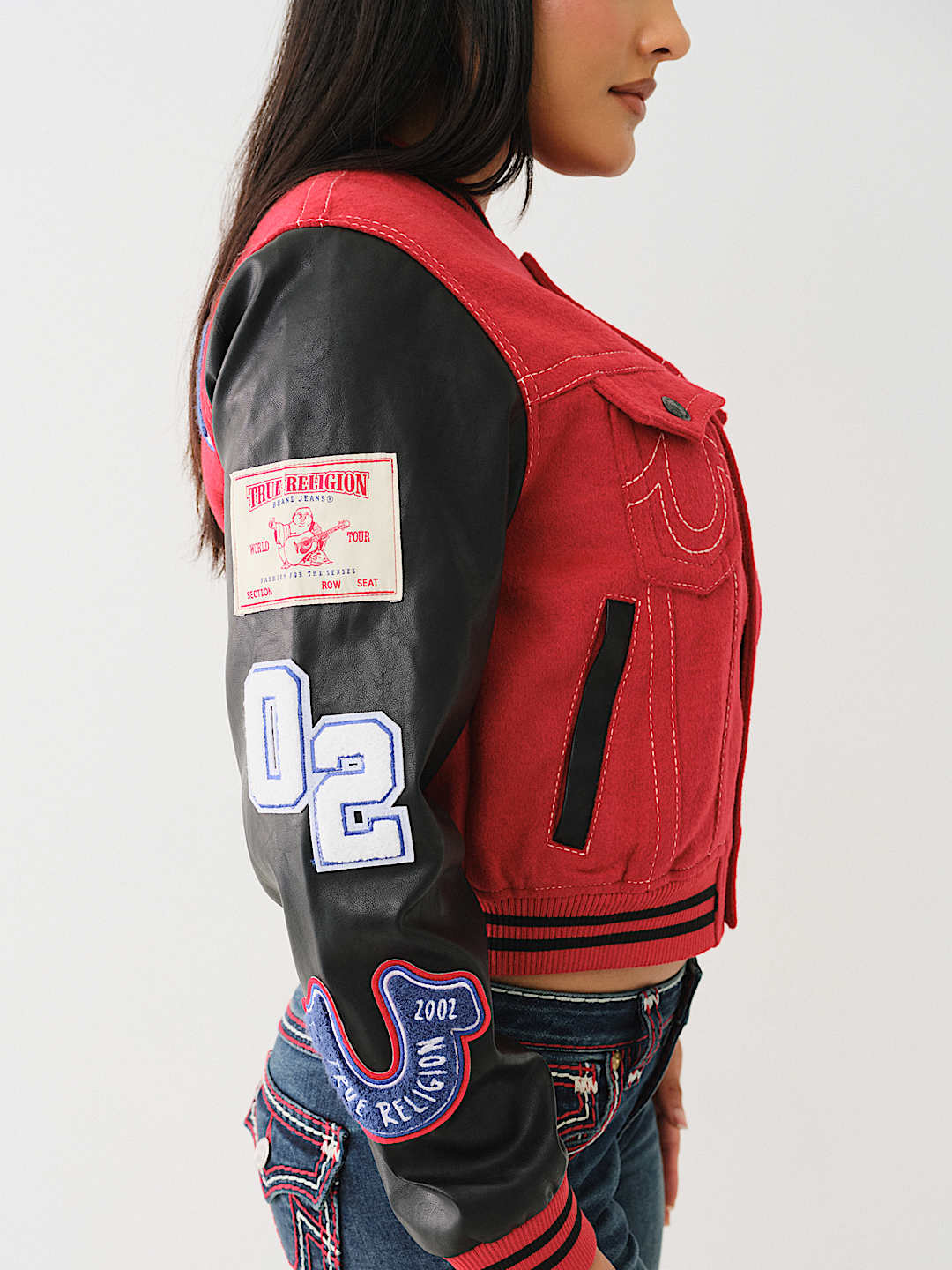 True religion varsity jacket sale