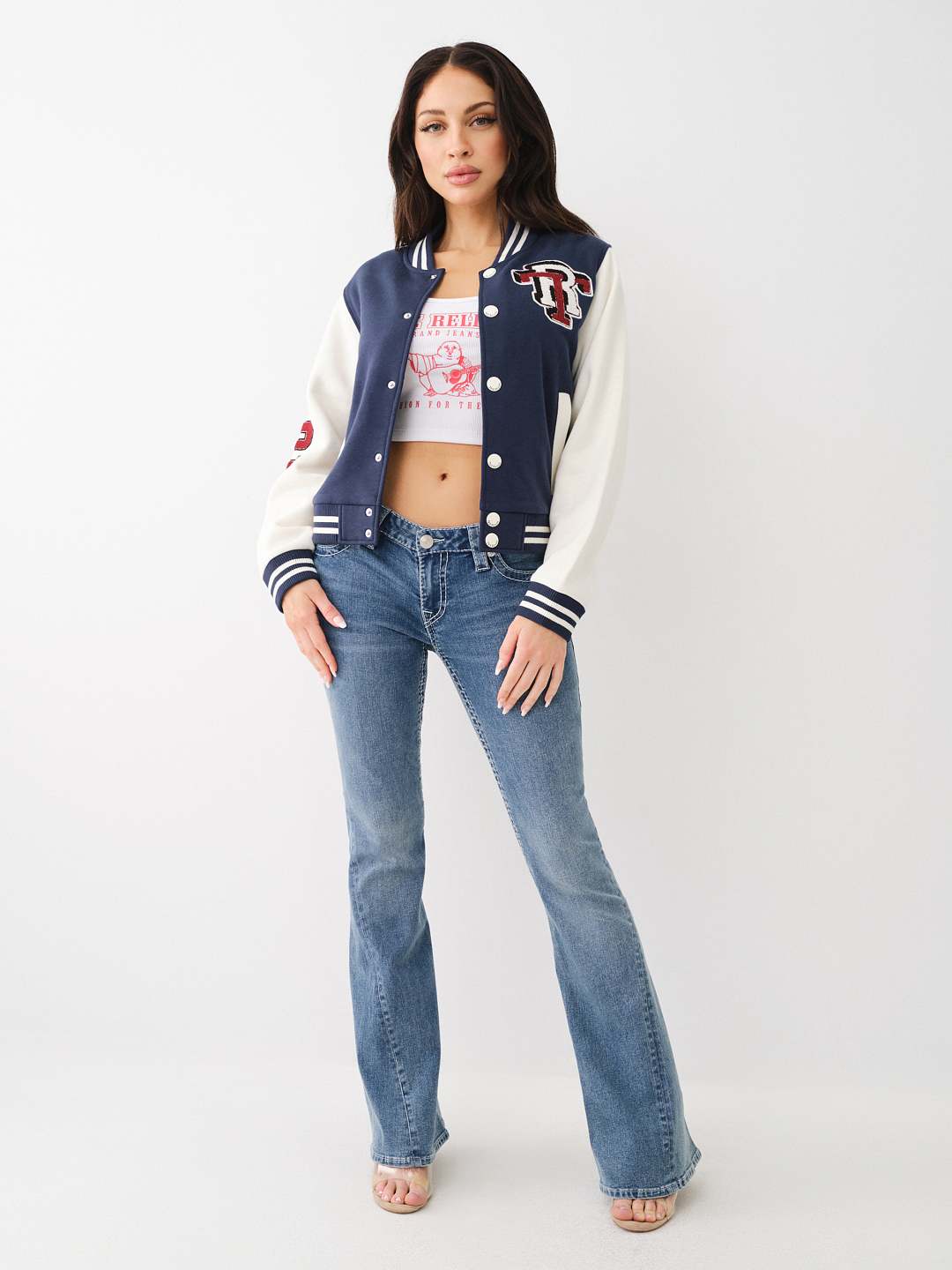 FLEECE PATCH VARSITY JACKET, image 5