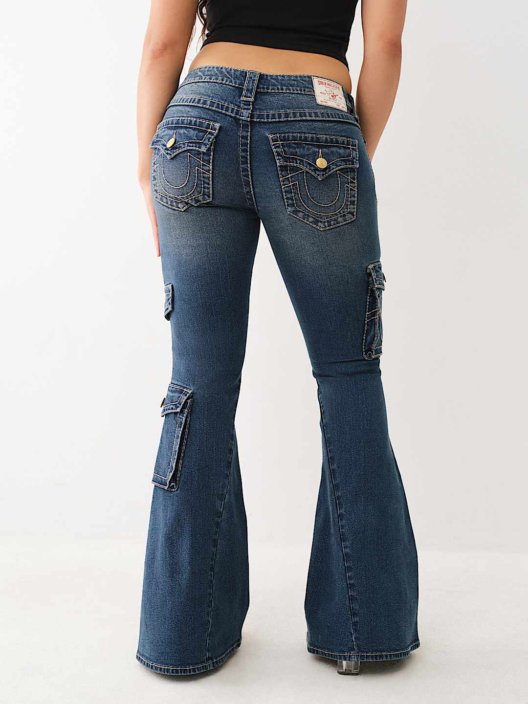 True Religion popular y2k low rise bootcut jeans