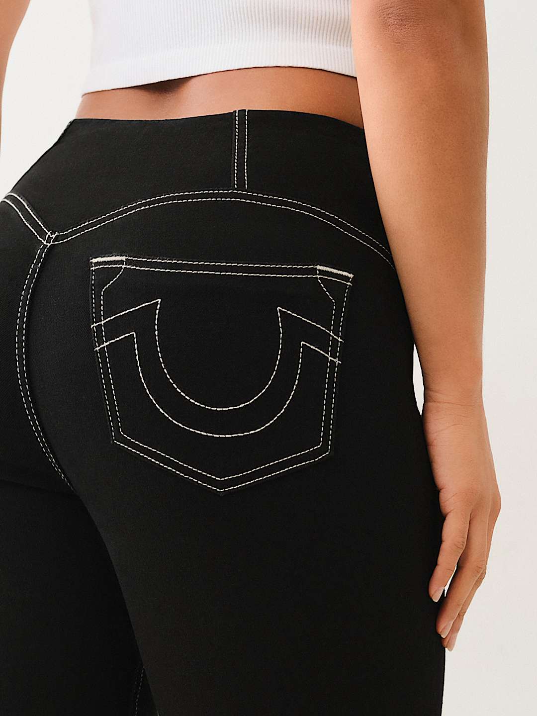 Женские джинсы True Religion Truly Snatched Jennie высокая талия скинни черные