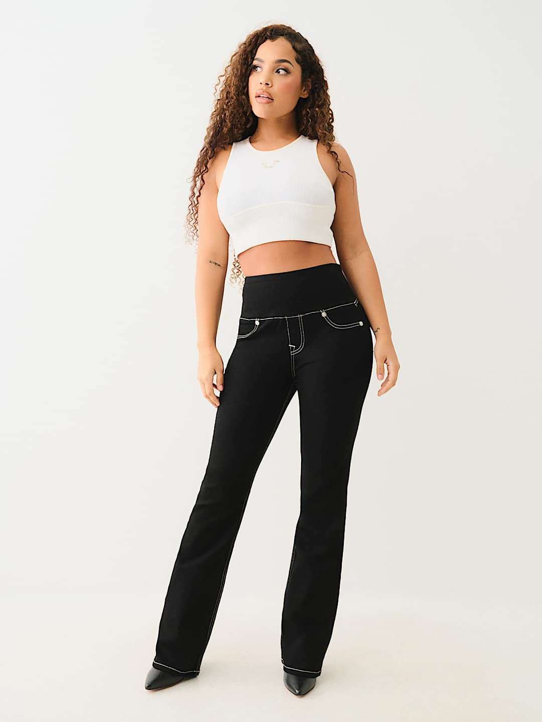 TRULY SNATCHED BECCA HIGH RISE BOOTCUT JEAN