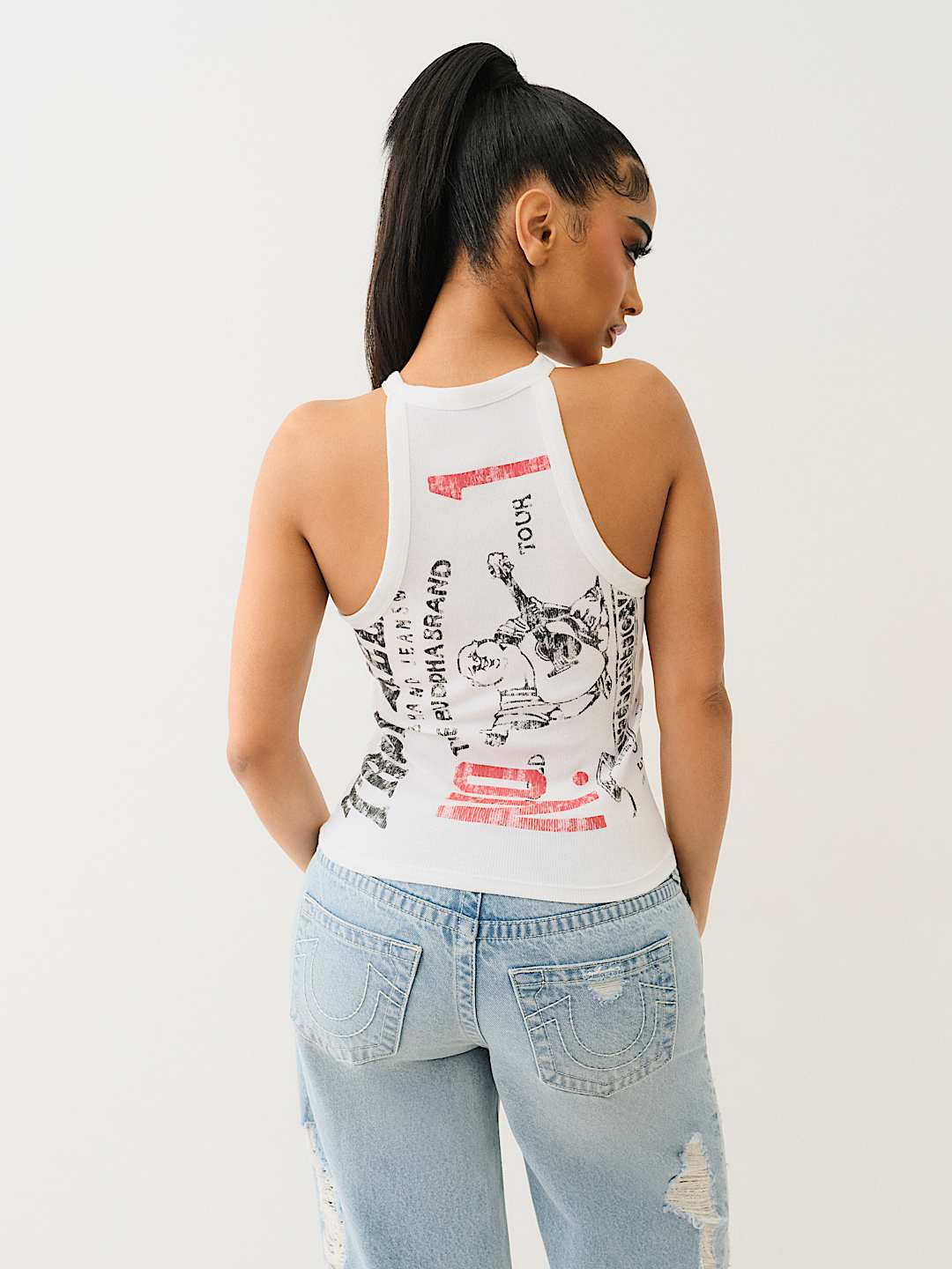 WORLD TOUR BUDDHA HALTER TANK