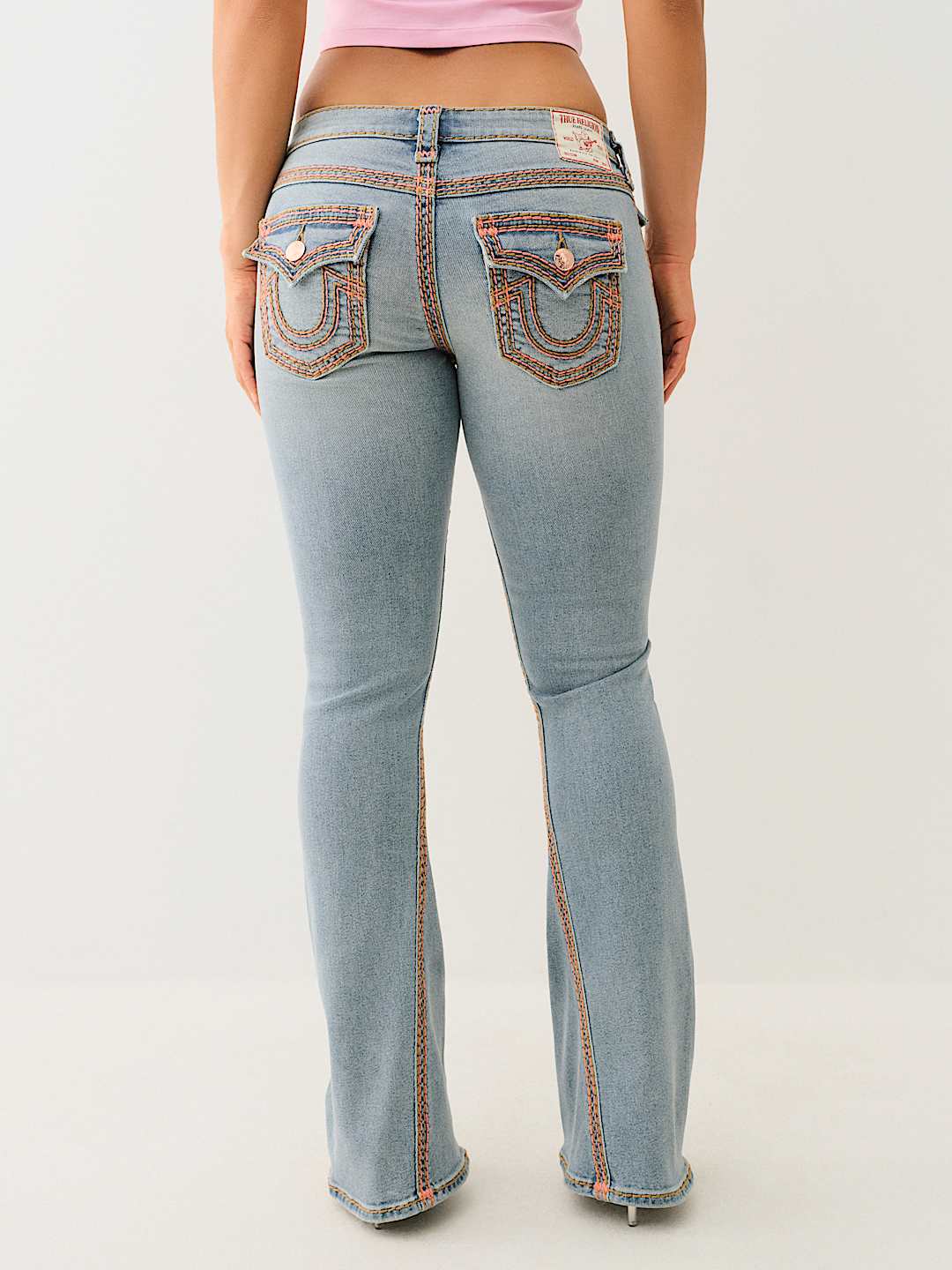 JOEY LOW RISE SUPER QT FLAP FLARE JEAN - Peak Spot | True