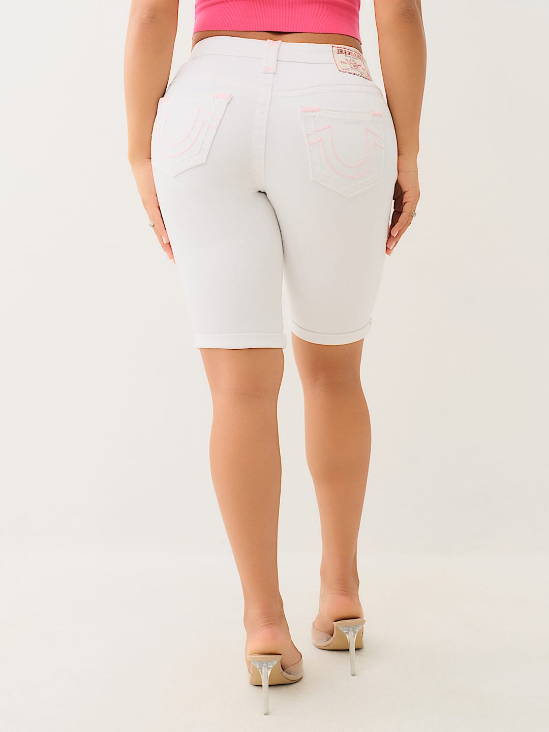 RILEY MID RISE SUPER T ROLLED BERMUDA SHORT