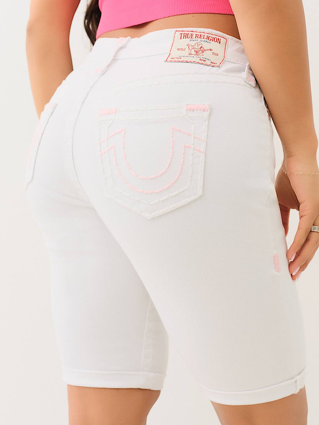 RILEY MID RISE SUPER T ROLLED BERMUDA SHORT