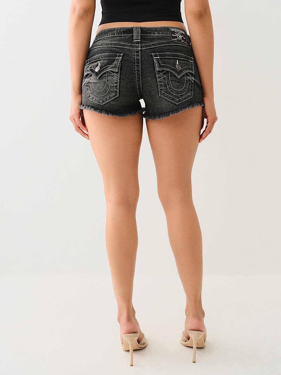 JOEY LOW RISE FLAP FRAYED SHORT