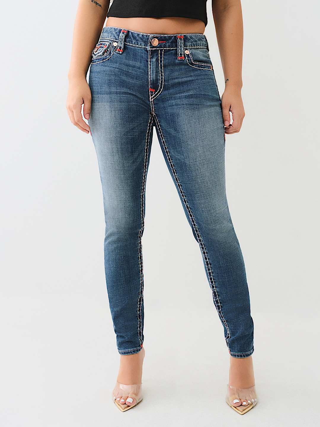 JENNIE MID RISE SUPER T CURVY SKINNY JEAN