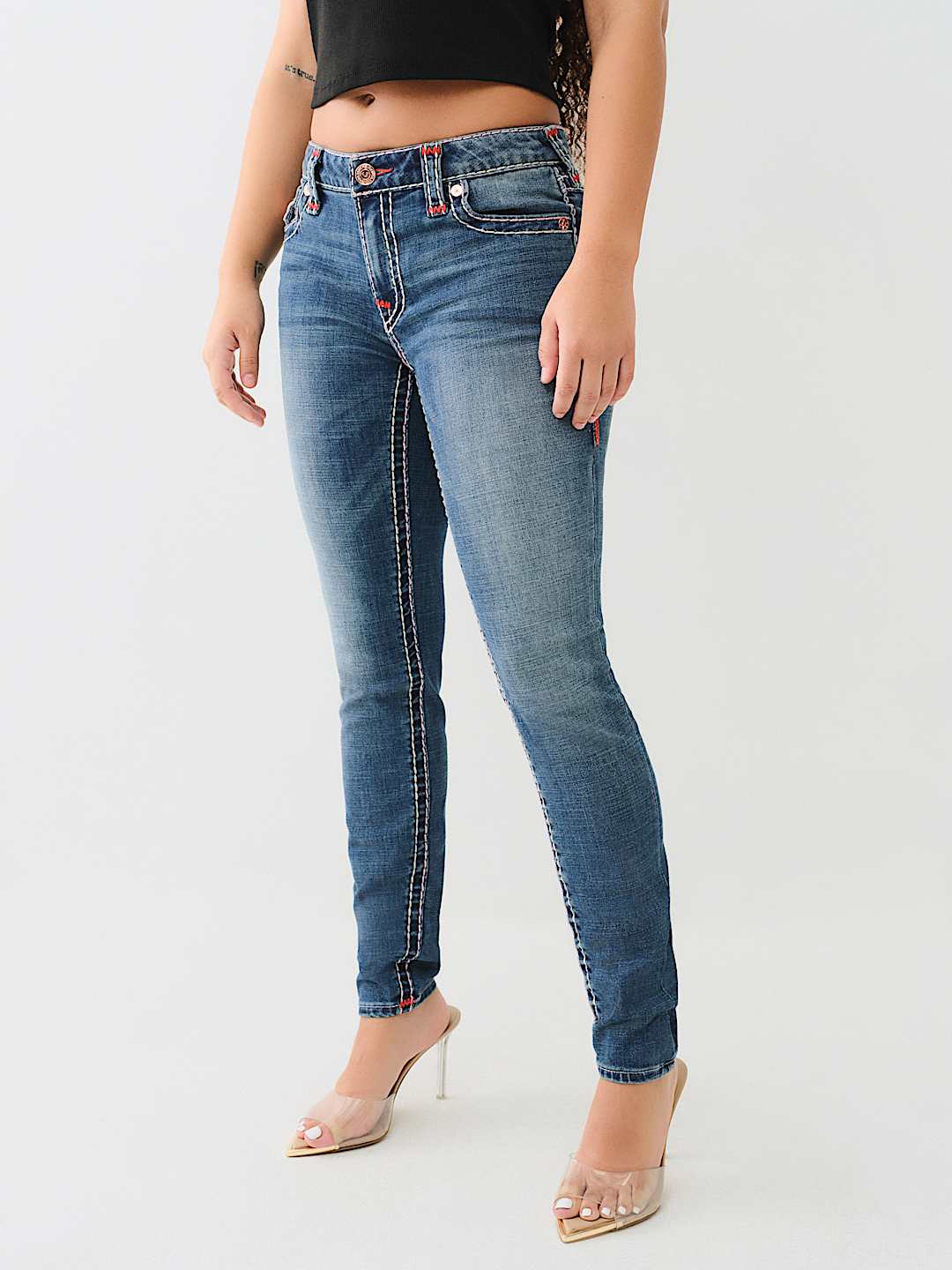 JENNIE MID RISE SUPER T CURVY SKINNY JEAN