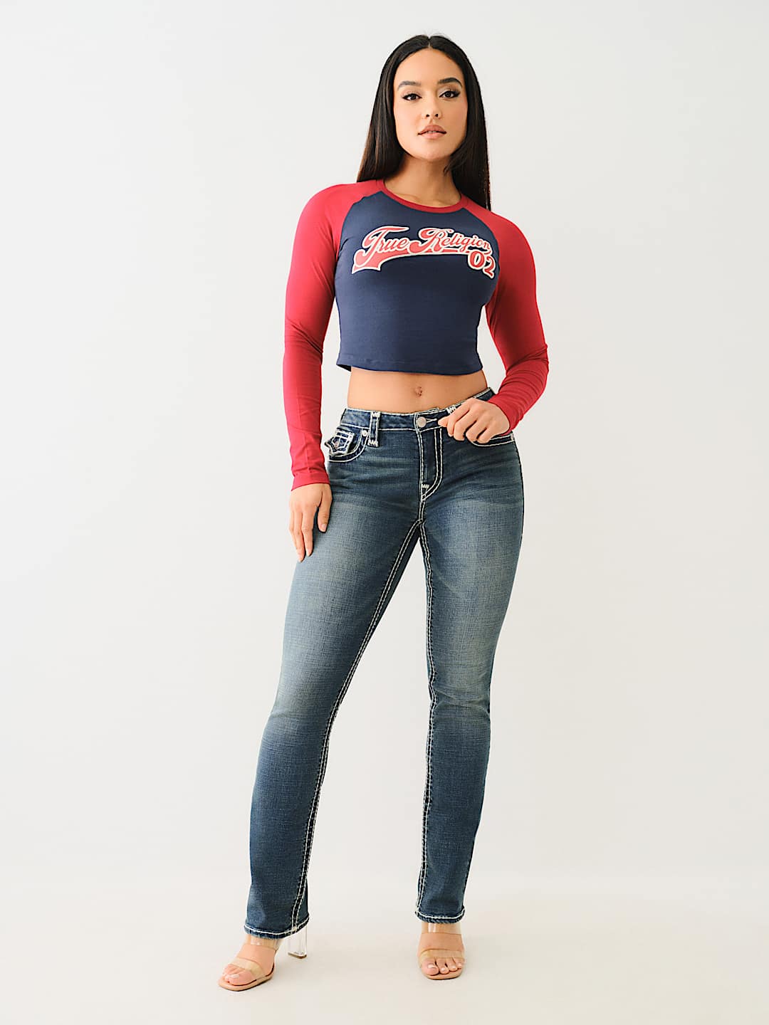 BILLIE SUPER T MID RISE STRAIGHT JEAN