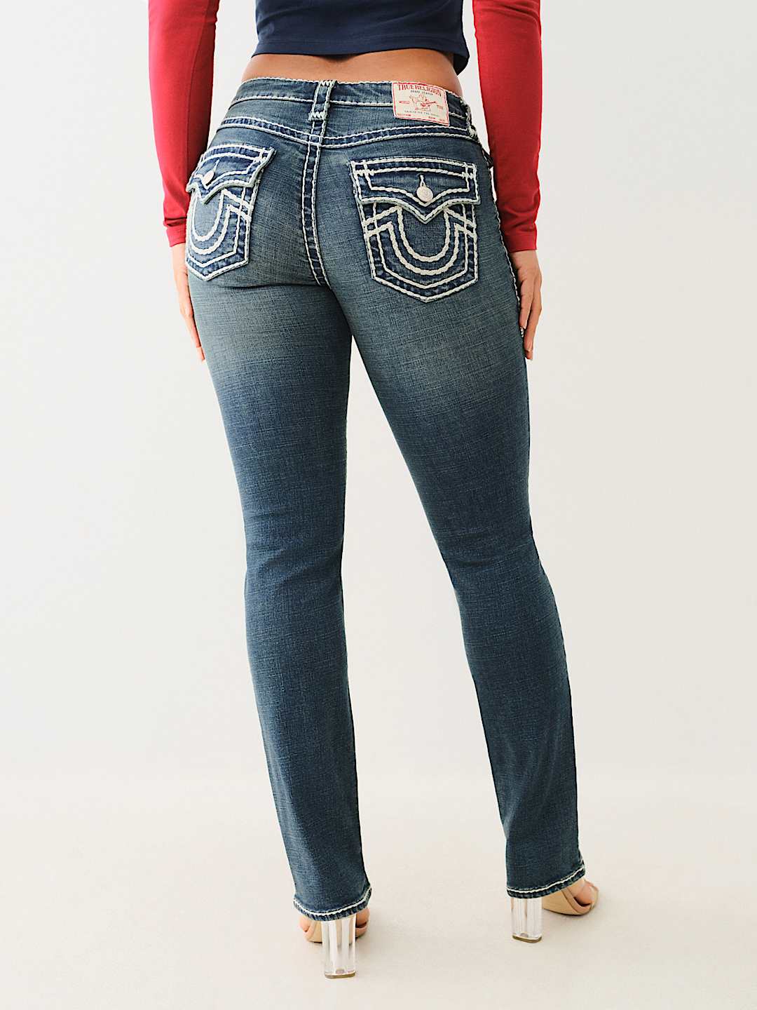 BILLIE SUPER T MID RISE STRAIGHT JEAN