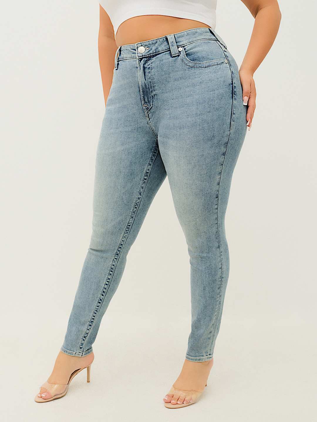 PLUS JENNIE MID RISE SKINNY JEAN, image 1