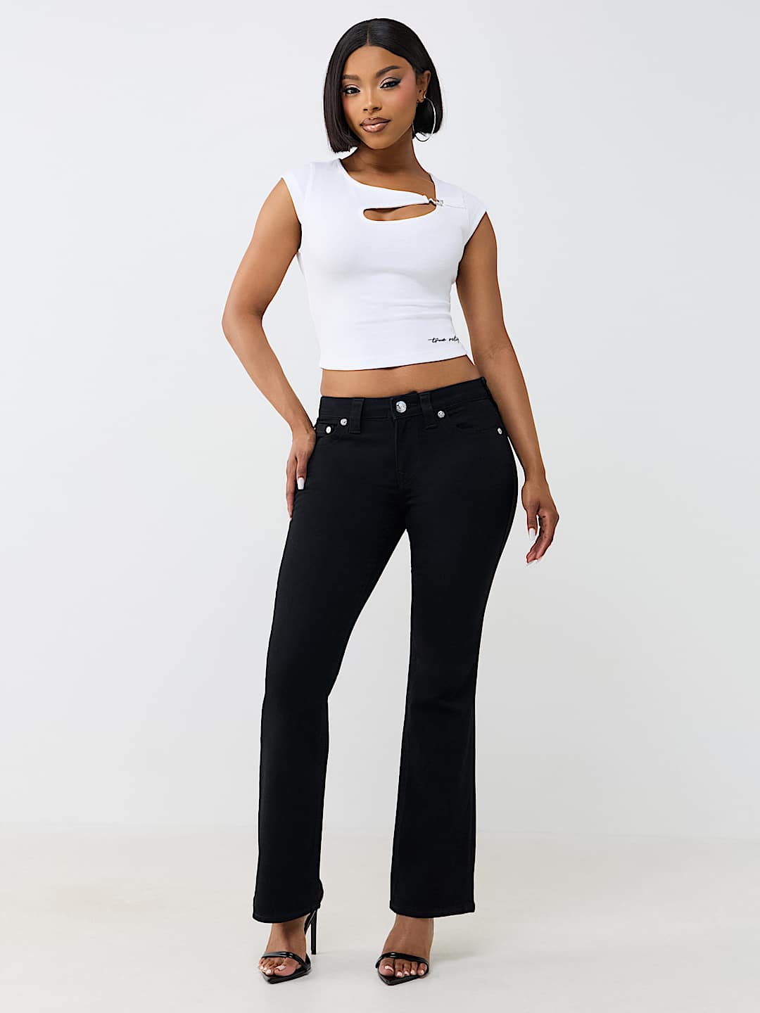 BECCA MID RISE BOOTCUT JEAN 30"
