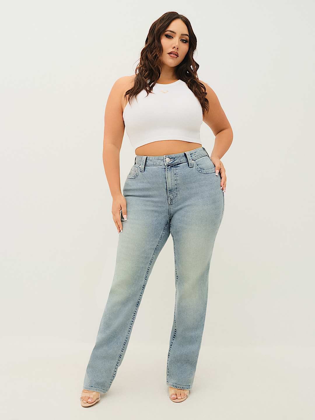 PLUS BILLIE MID RISE STRAIGHT JEAN, image 3