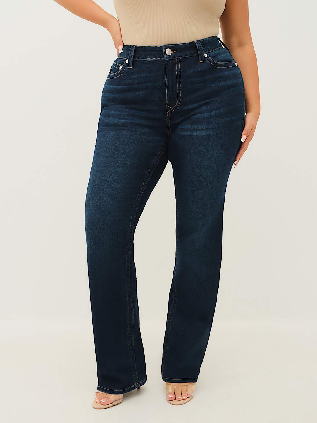 PLUS BILLIE HIGH RISE STRAIGHT JEAN