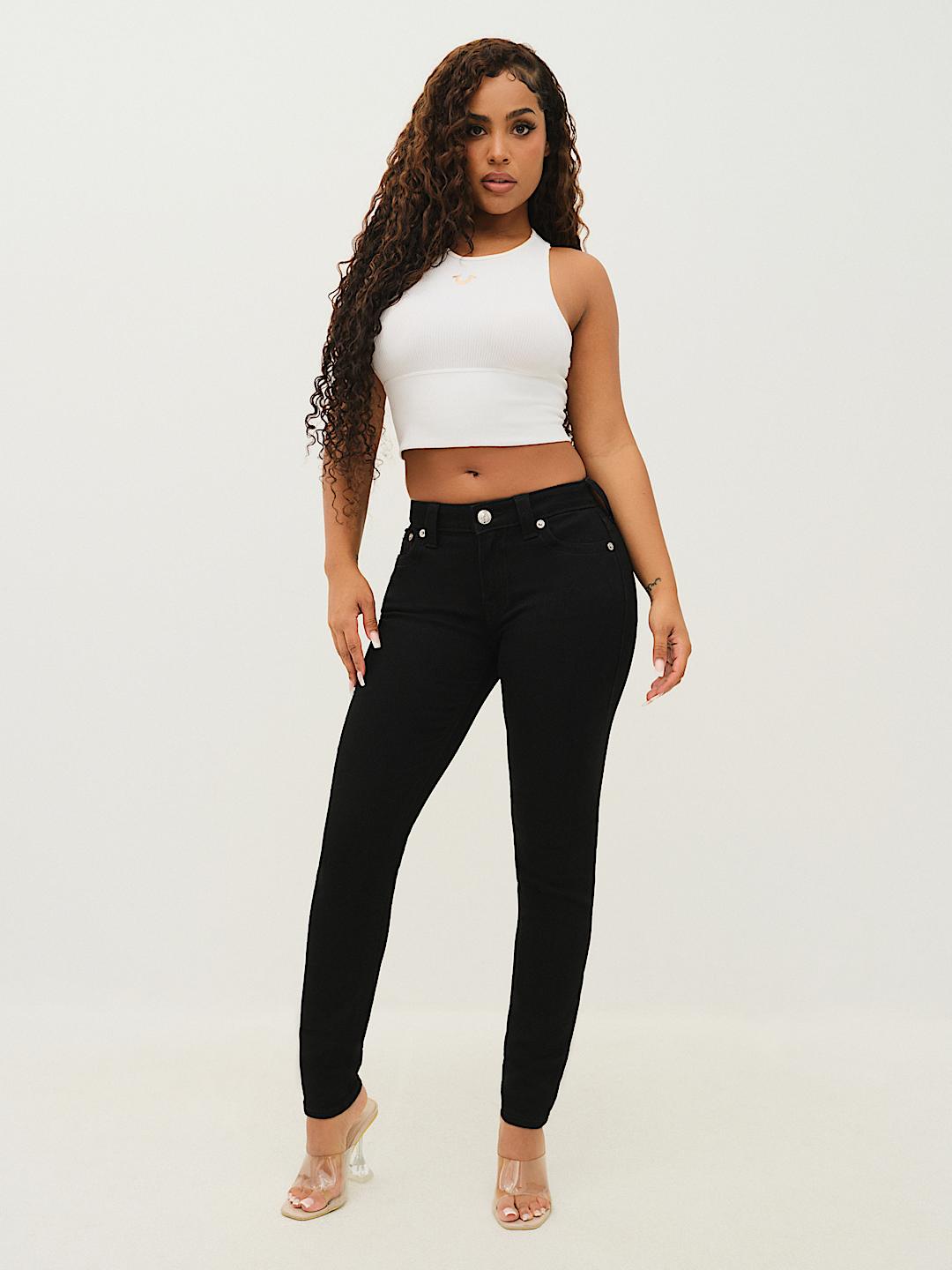 True Religion Halle good Mid-rise Super Skinny Jeans‎