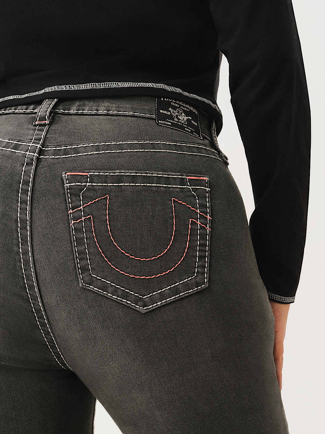 PLUS BECCA HIGH RISE BIG T BOOTCUT JEAN, image 1