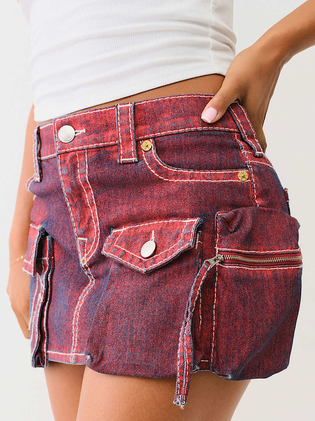 SADIE BIG T CARGO MINI SKIRT, image 5