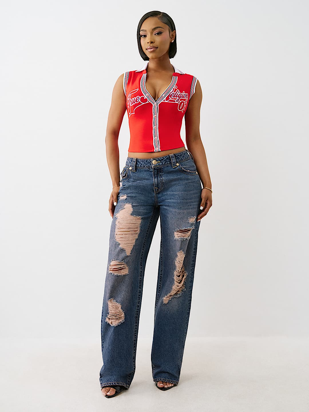 SPORTY TERRY POLO TANK