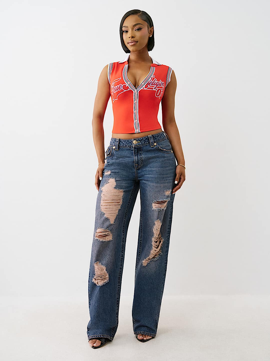 SPORTY TERRY POLO TANK