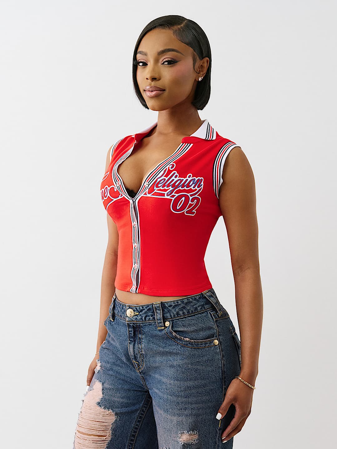 SPORTY TERRY POLO TANK