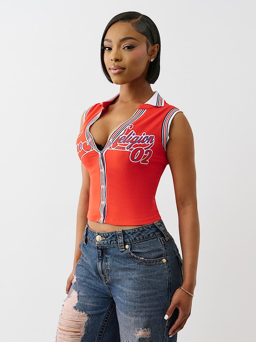 SPORTY TERRY POLO TANK