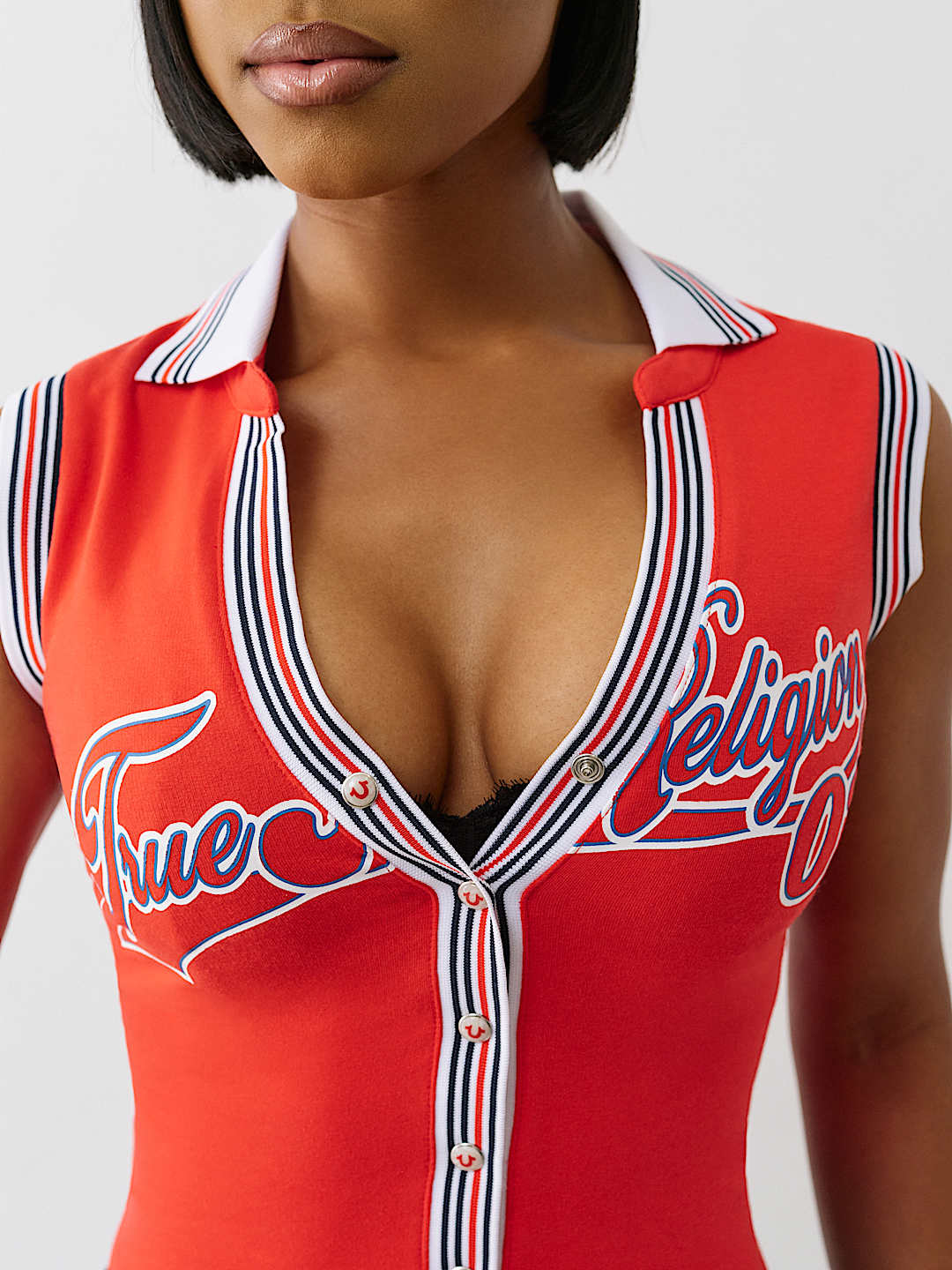 SPORTY TERRY POLO TANK