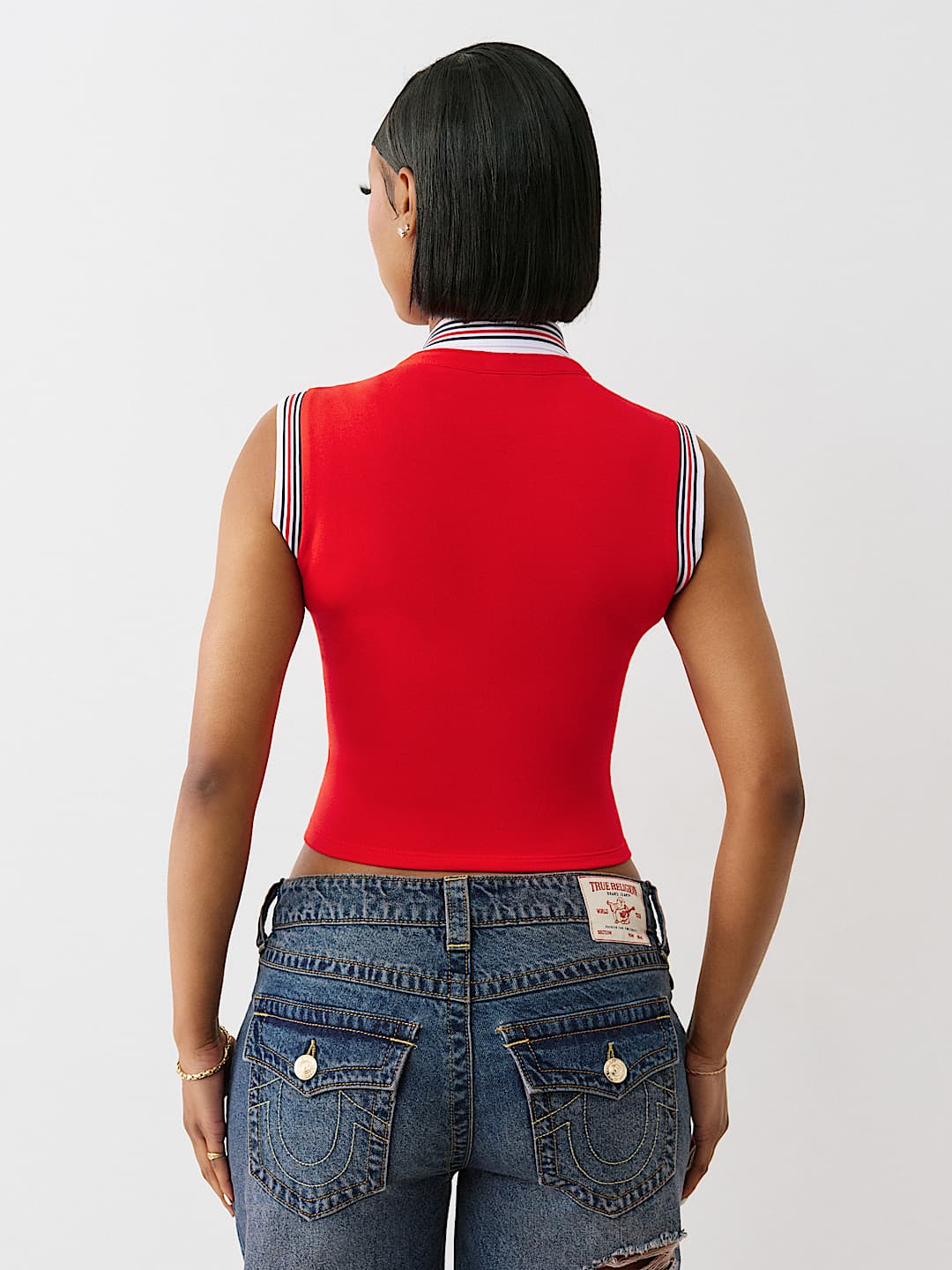 SPORTY TERRY POLO TANK