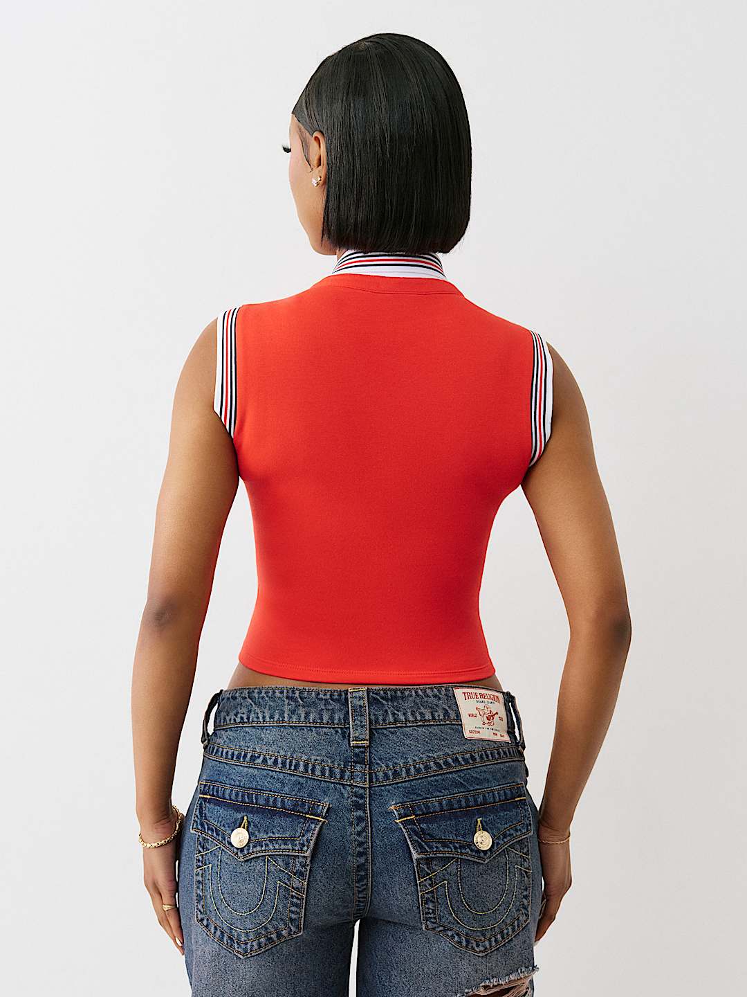 SPORTY TERRY POLO TANK