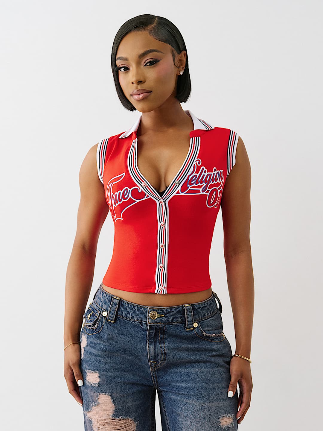 SPORTY TERRY POLO TANK