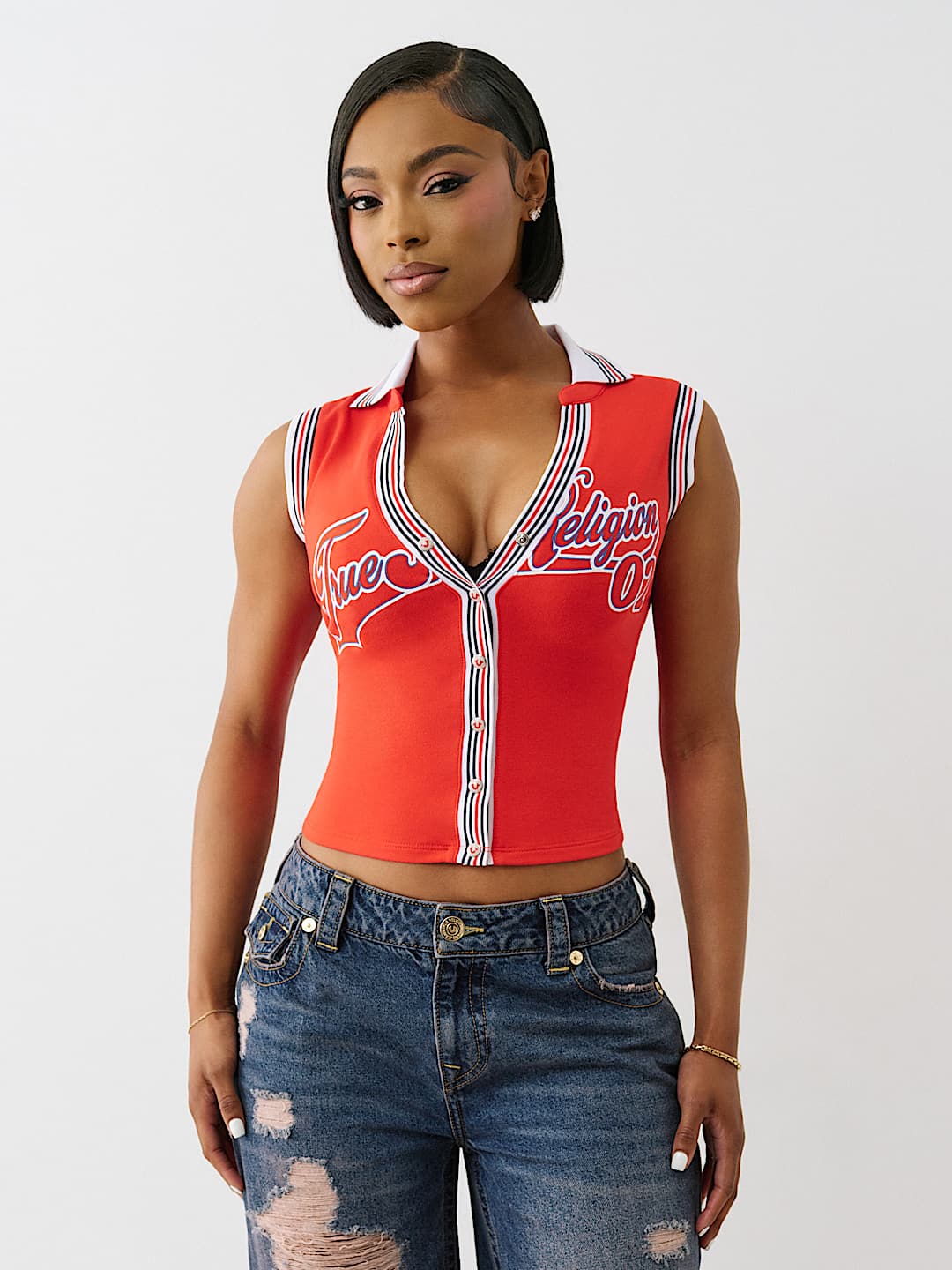 SPORTY TERRY POLO TANK