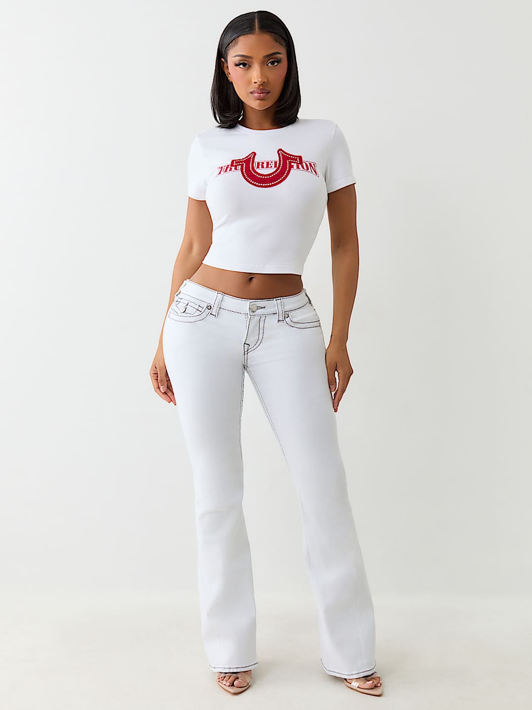 JOEY LOW RISE BIG T FLARE JEAN