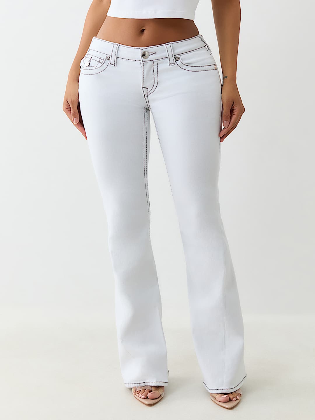JOEY LOW RISE BIG T FLARE JEAN