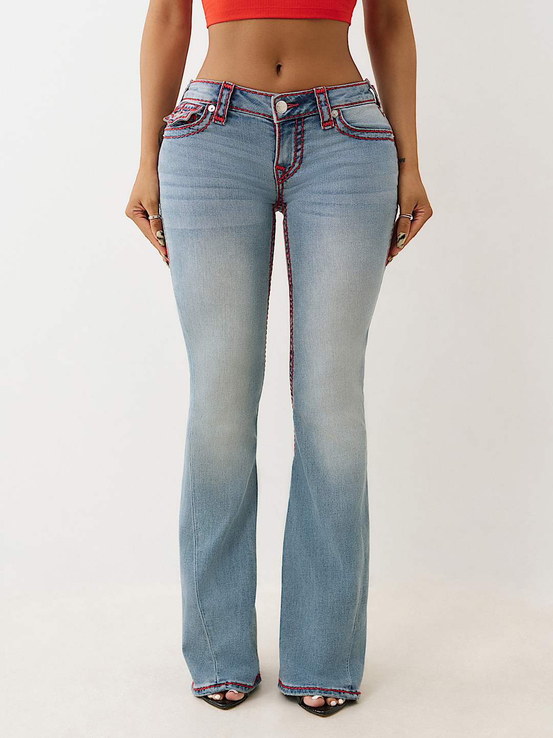 JOEY LOW RISE SUPER T FLARE JEAN