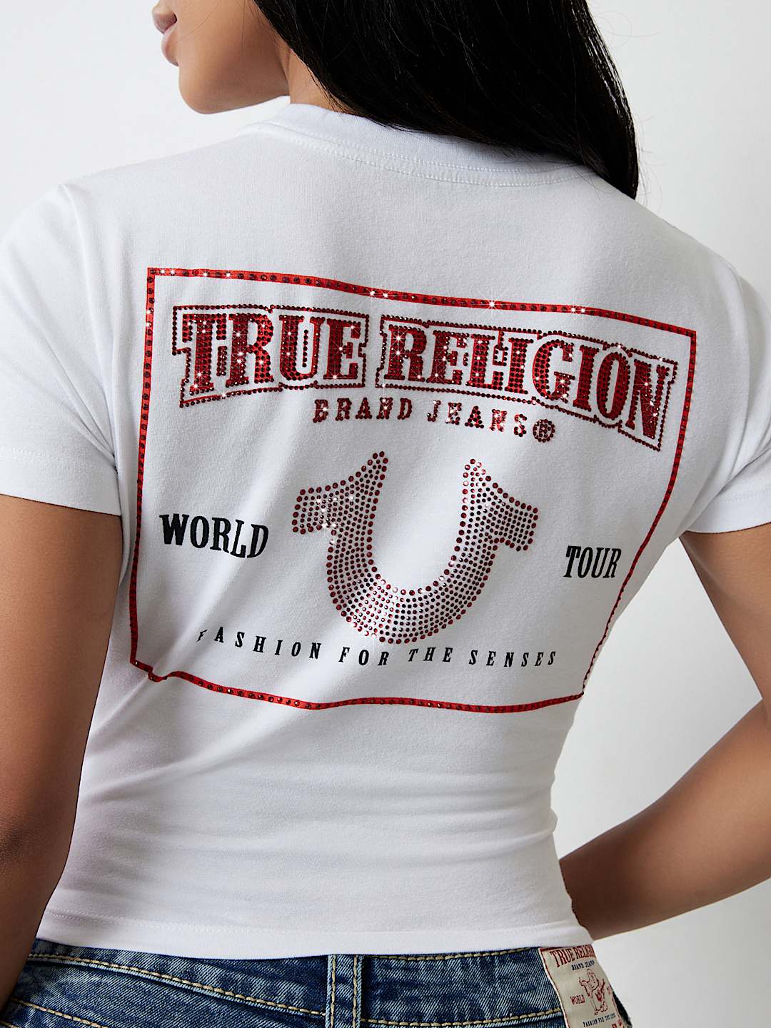 CRYSTAL WORLD TOUR BABY TEE, image 1