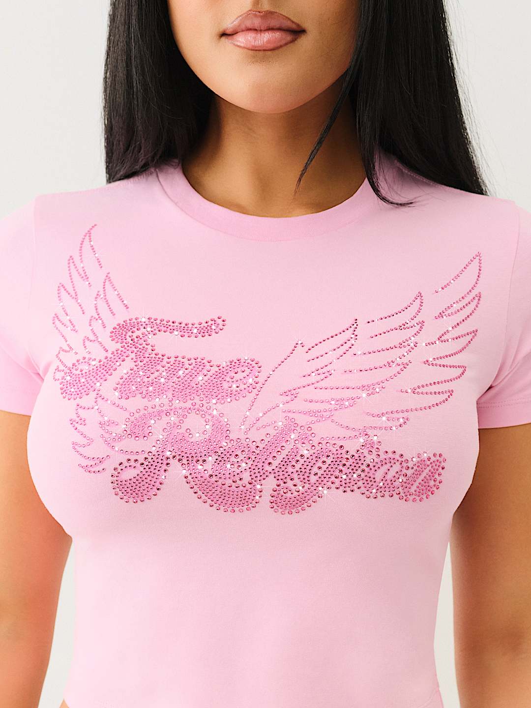 CRYSTAL WING BABY TEE, image 1