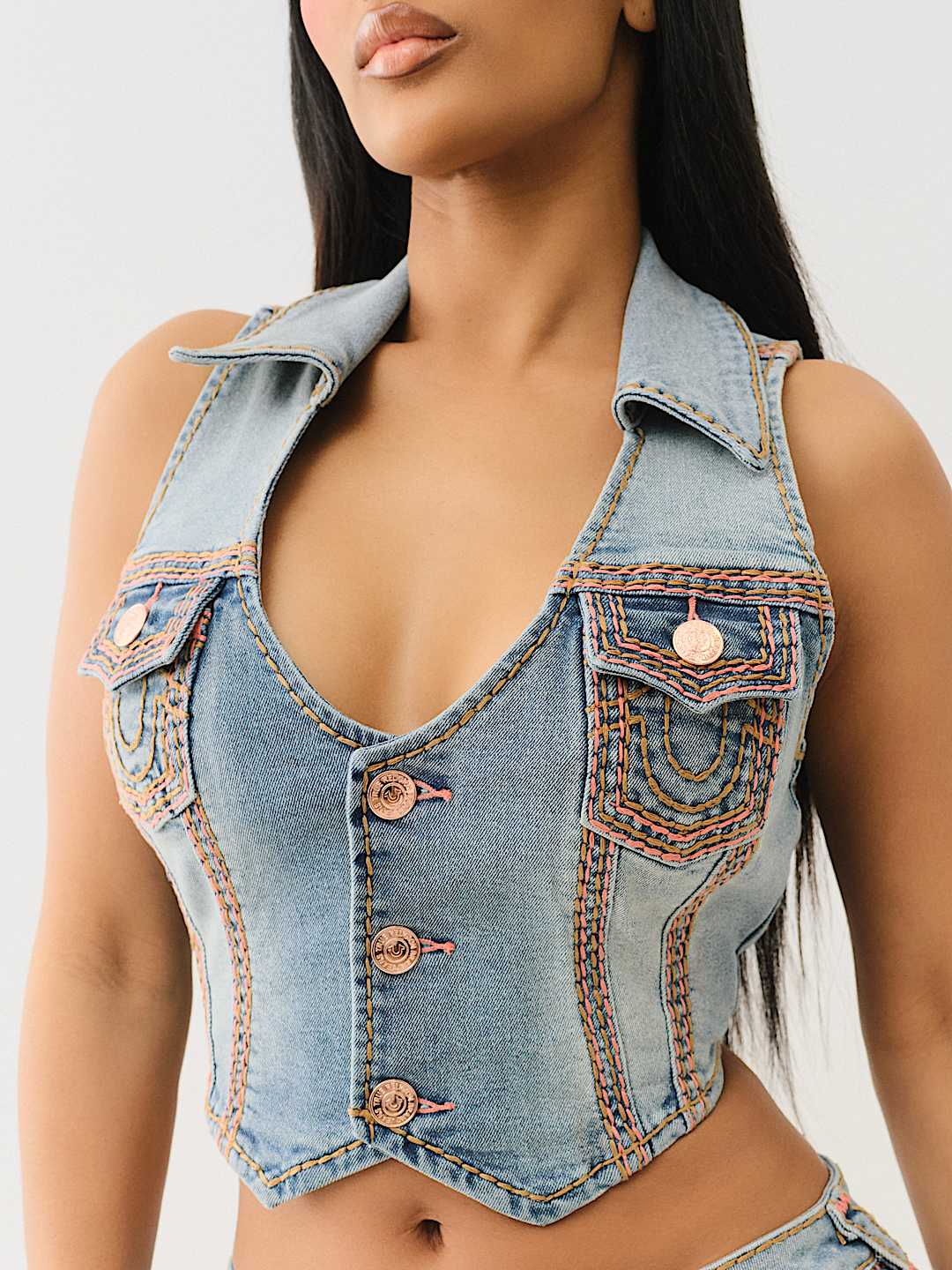 SUPER QT DENIM VEST
